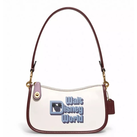 Coach Handbags - Disney x Coach 50th Anniversary Walt Disney World White Swinger Bag - NEW